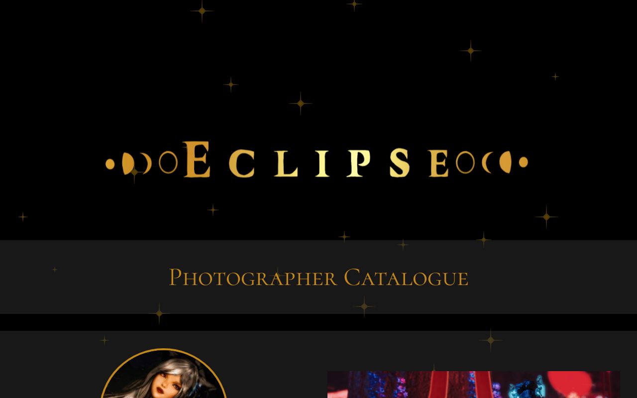 Eclipse Photographer Catalogue